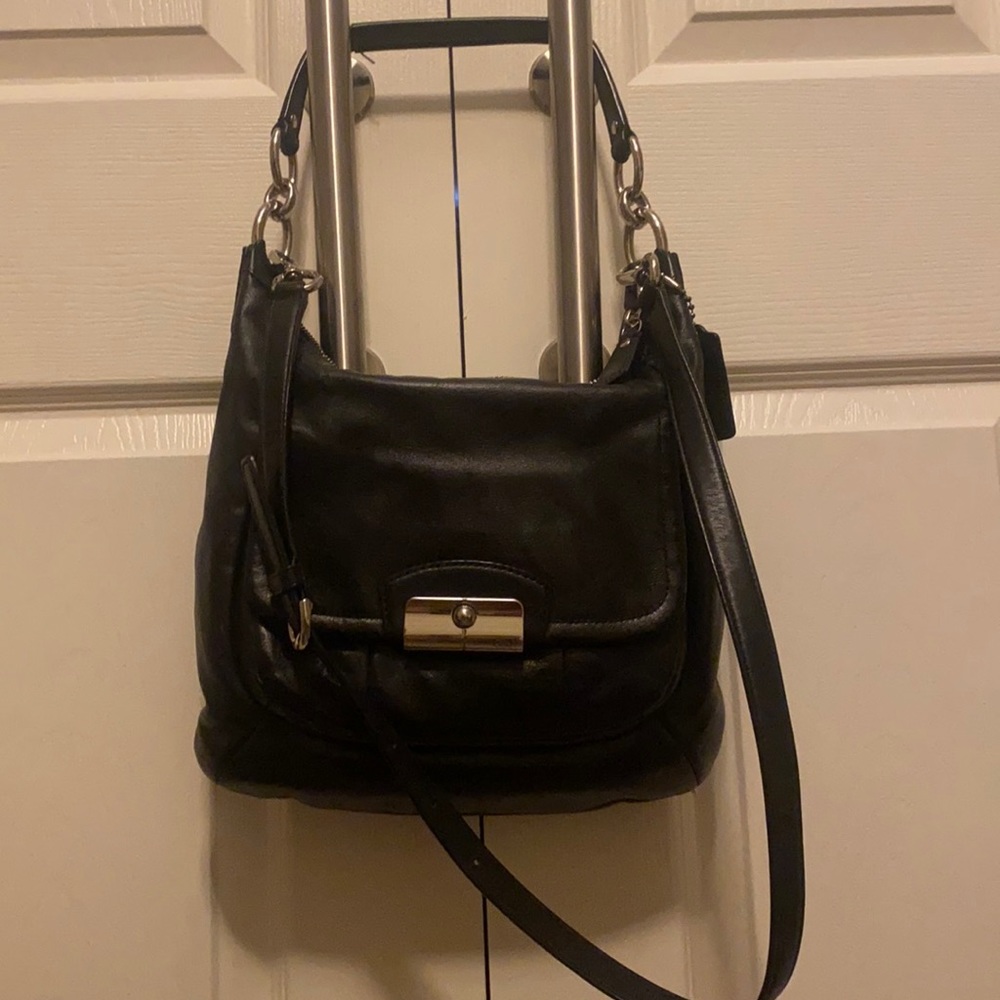 Black Leather Crossbody